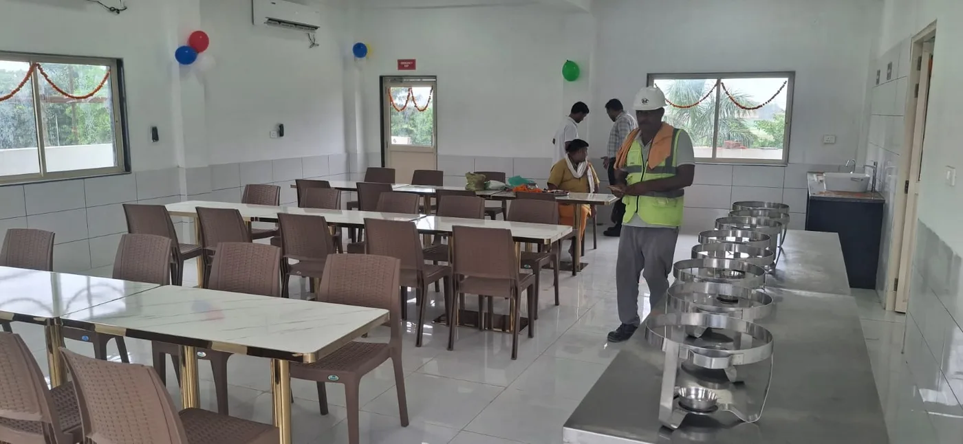 Finished site cafeteria interior