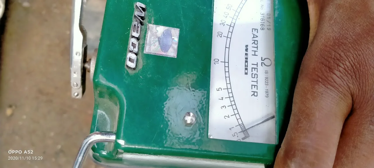 Earth tester equipment used for electrical testing