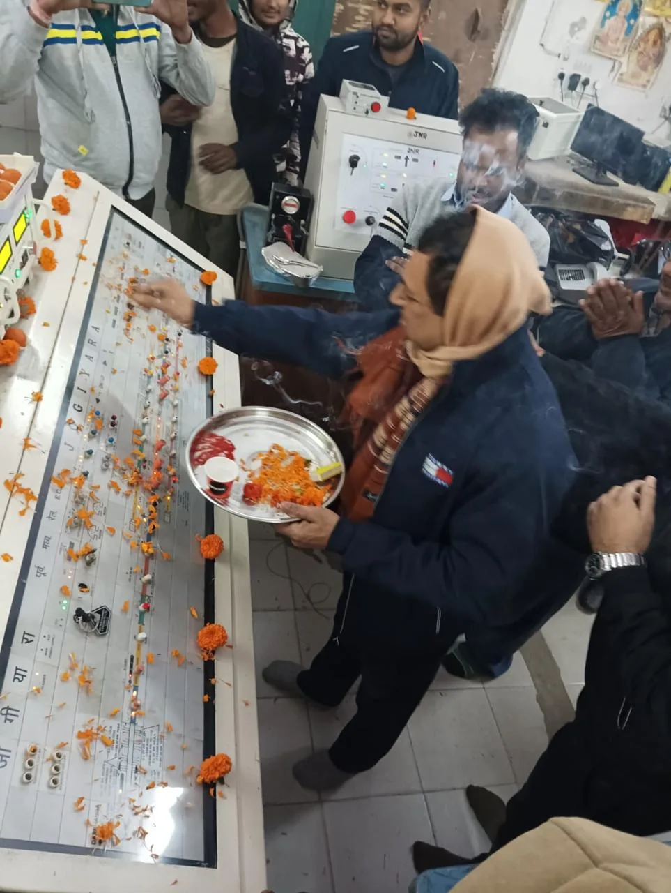 S&T panel commissioning ceremony, Darbhanga siding